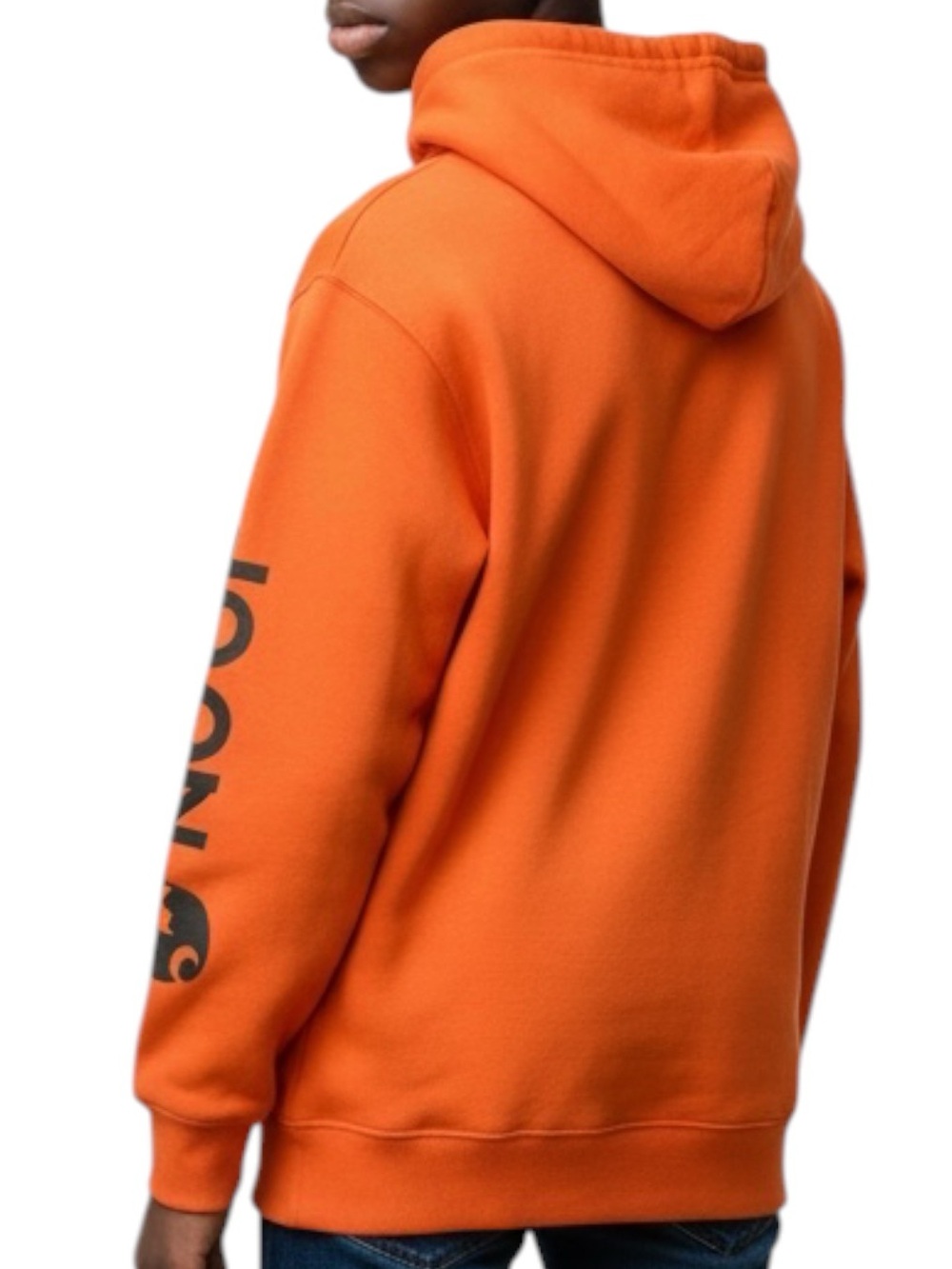 CARHARTT Kid's Orange Hoodie w/ Black Logo Sleeve Size L (14-16) -- Minor holes - Picture 4 of 12